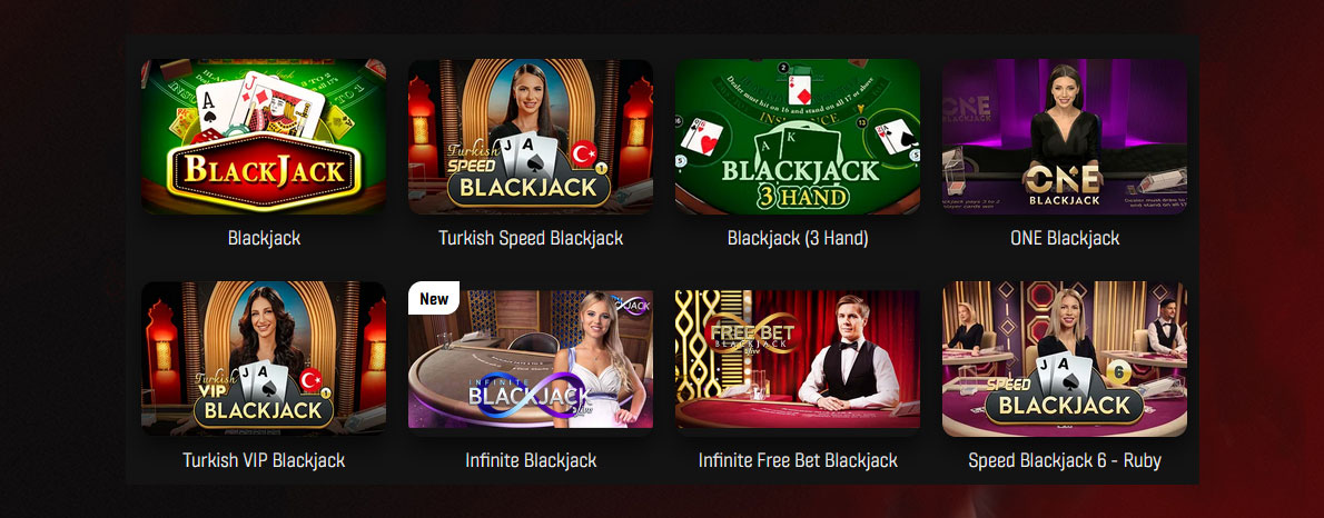 Blackjack oyununu çevrimiçi oyna. 